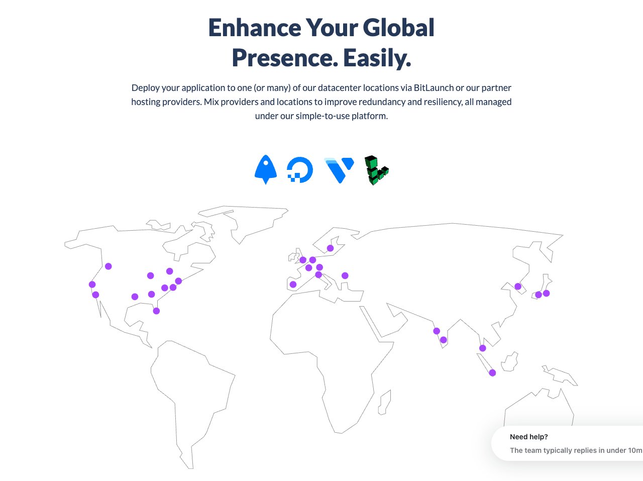 bitlaunch datacenter locations map