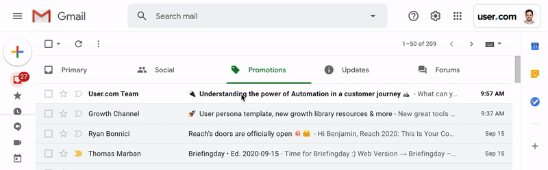 move email to inbox