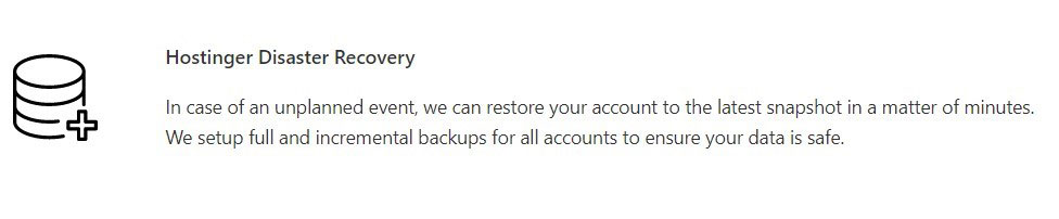 hostinger data recovery protection
