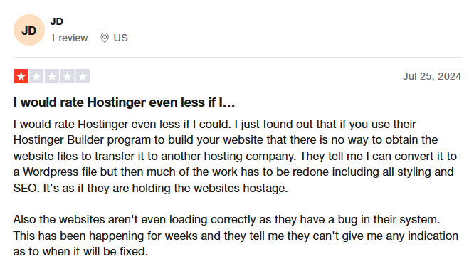 hostinger migration issues