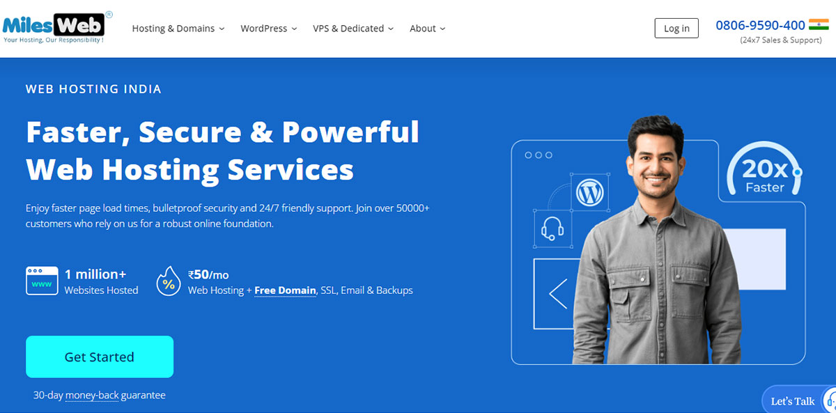 milesweb indian data center hosting