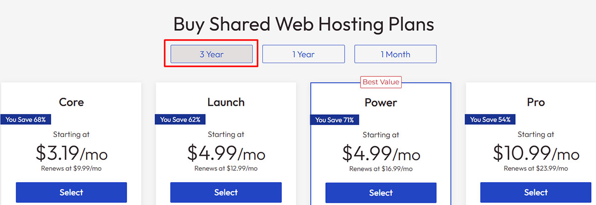 inmotion hosting 3 year renew plan