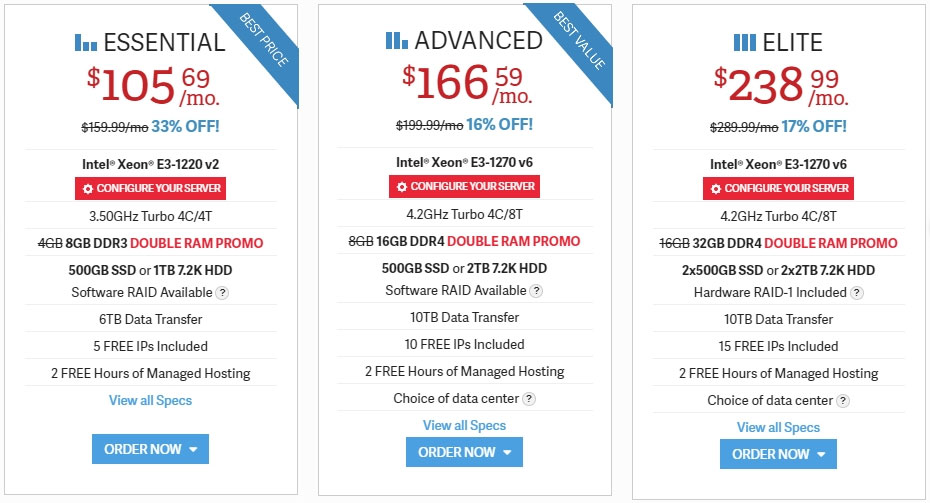 dedicated hosting inmotion 1