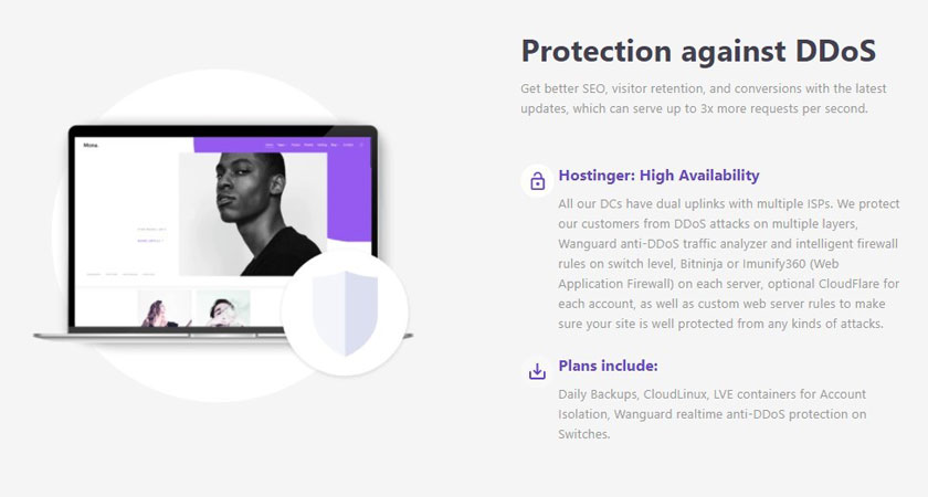 hostinger ddos protection