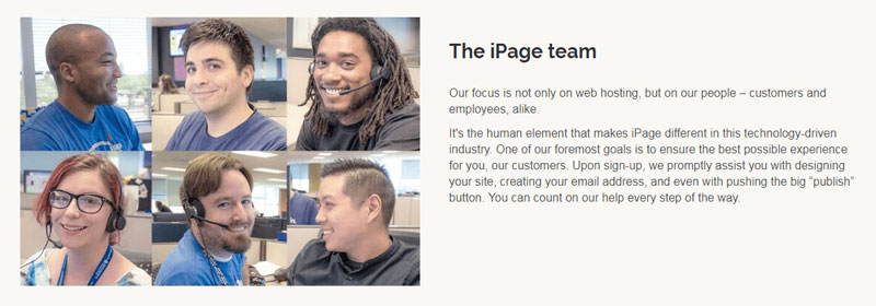 iPage support
