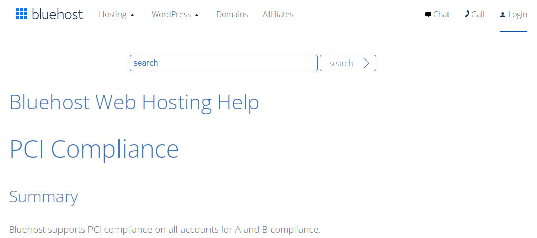 bluehost pci compliance