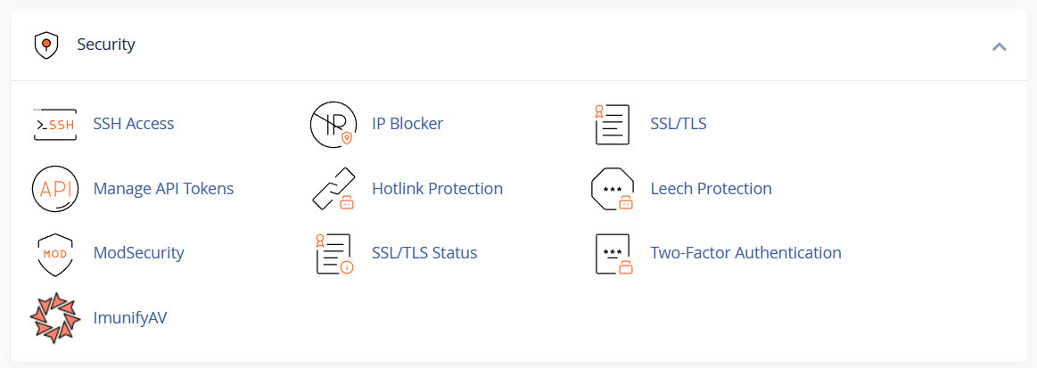 cpanel security features