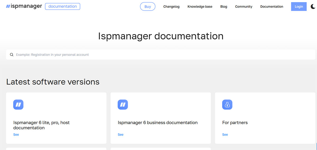 ispmanager documentation