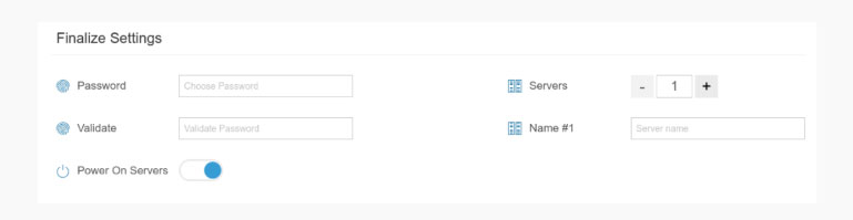 finalyze settings