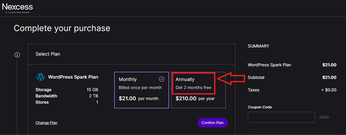 nexcess free hosting