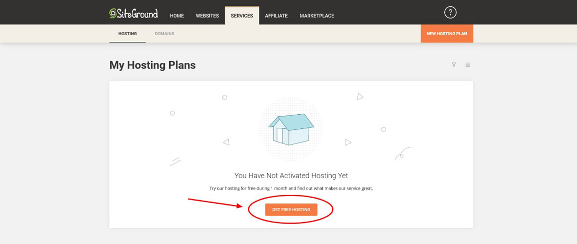 siteground get free hosting