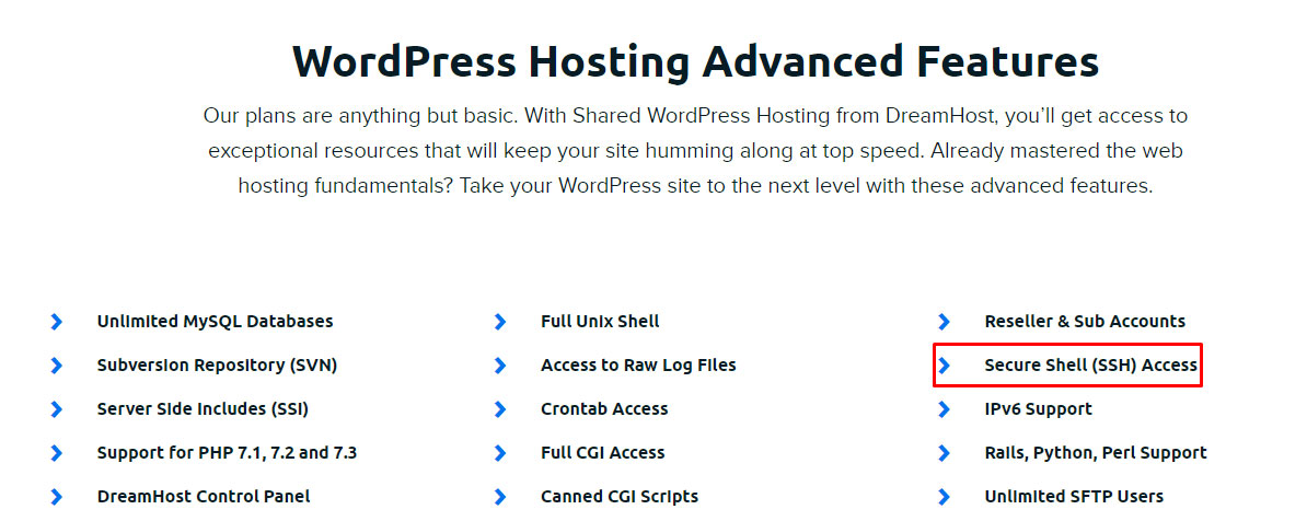 dreamhost ssh