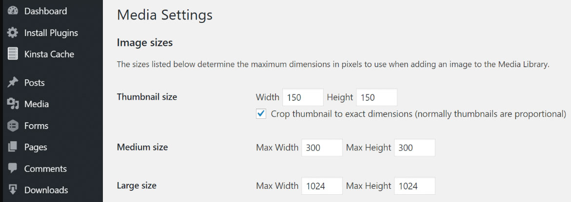resizing images