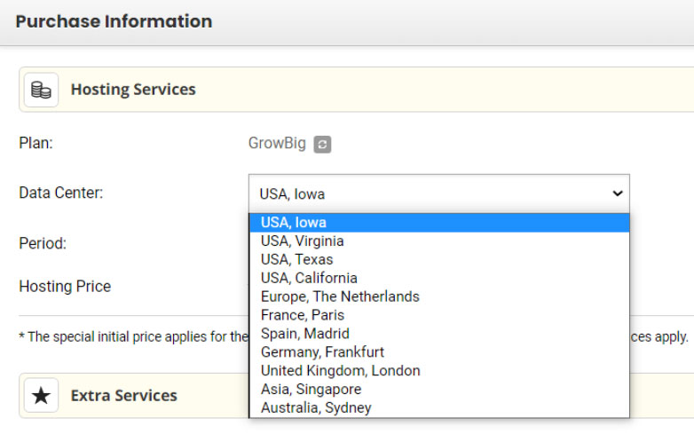 siteground closest data center