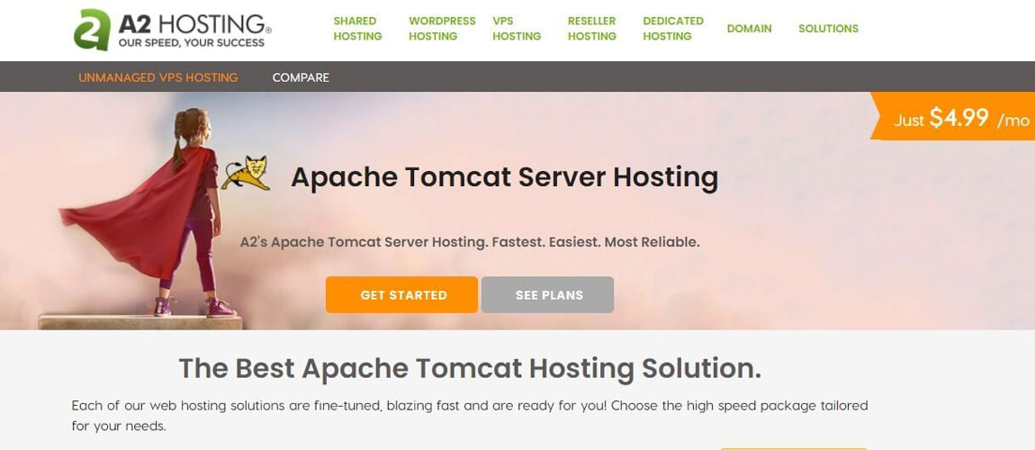 a2hosting apache tomcat