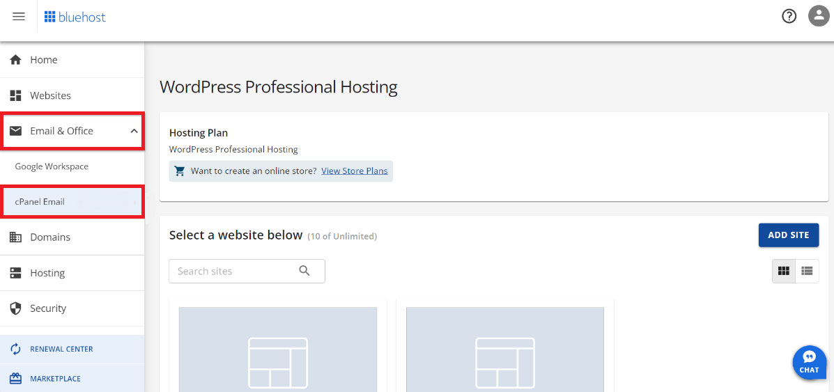 adding spam filter to bluehost