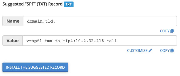 configuring spf to avoid spam