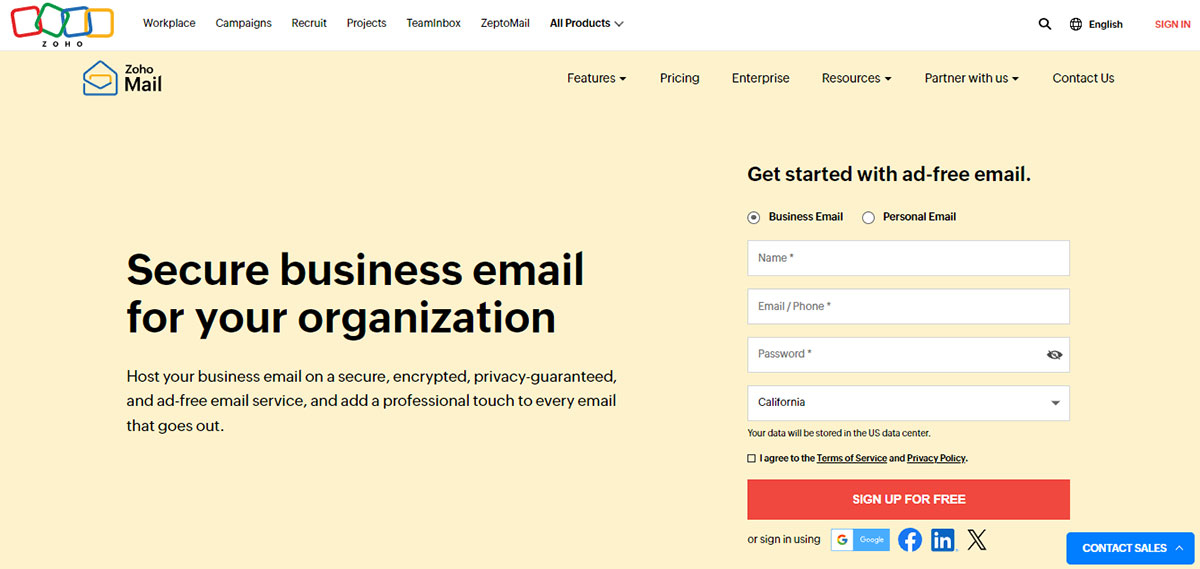zoho mail cpanel email alternative