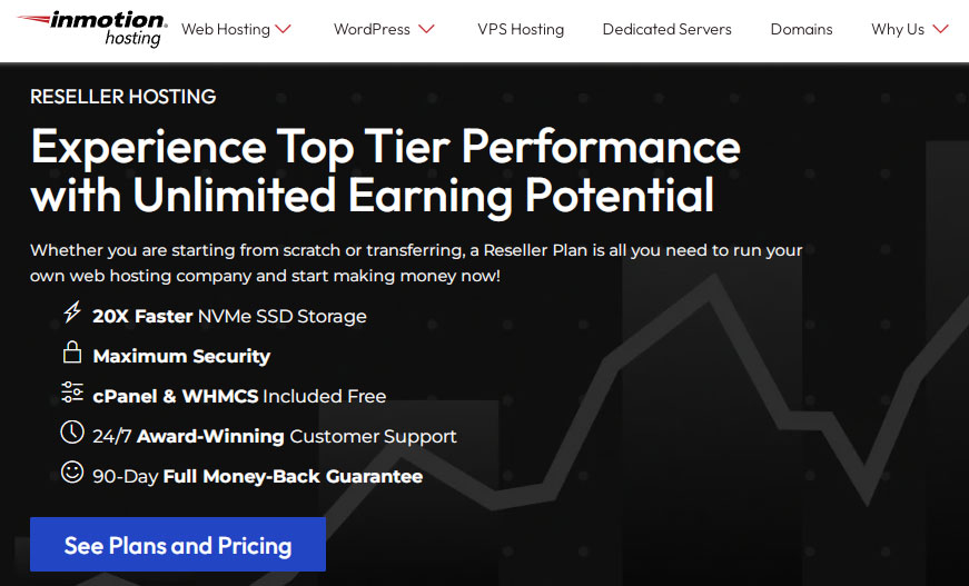 inmotions cpanel reseller hosting