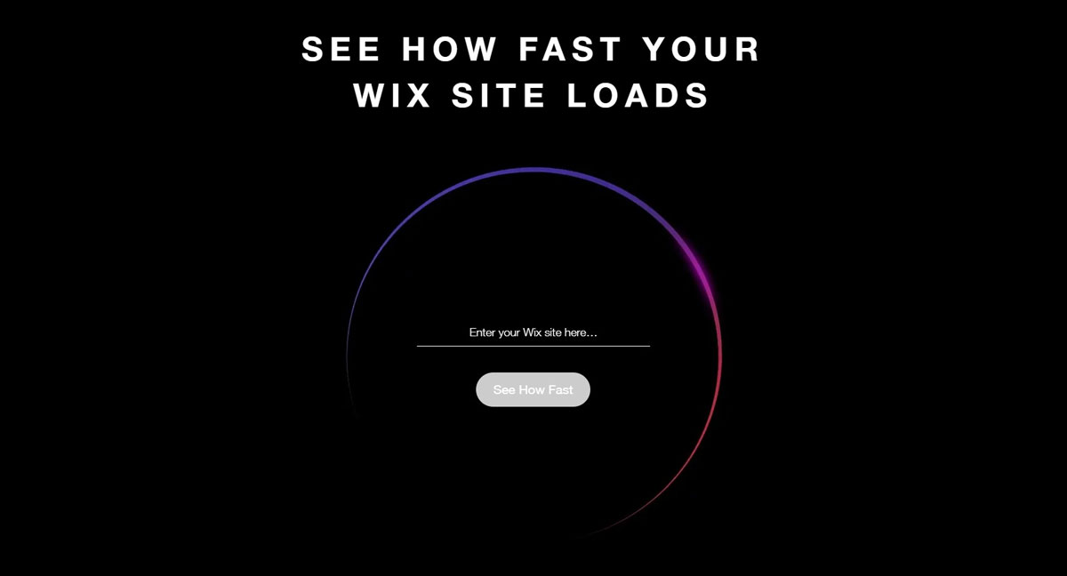 wix page speed test