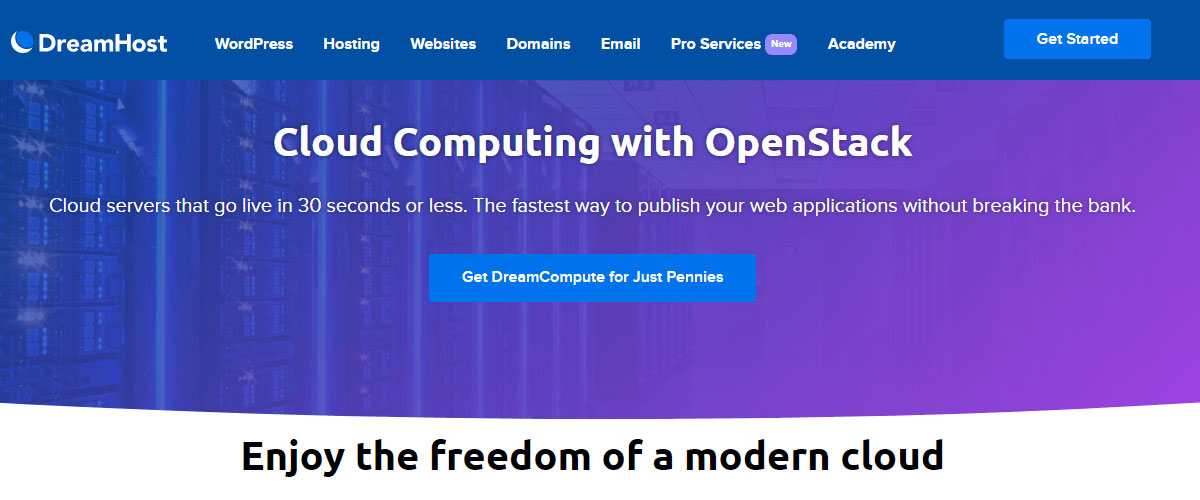 dreamhost free bandwidth vm hosting
