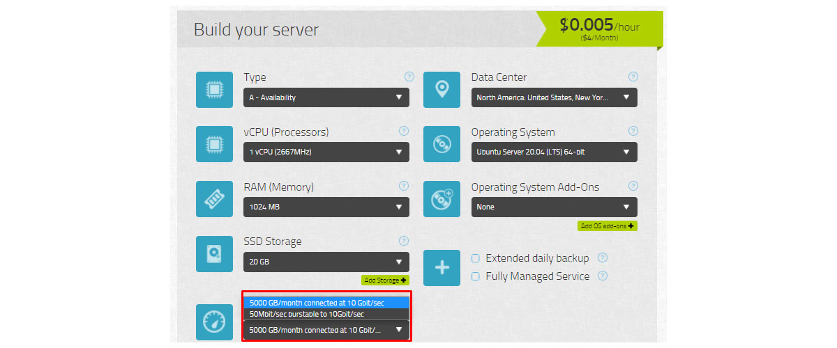 kamatera cheap 10 gbps
