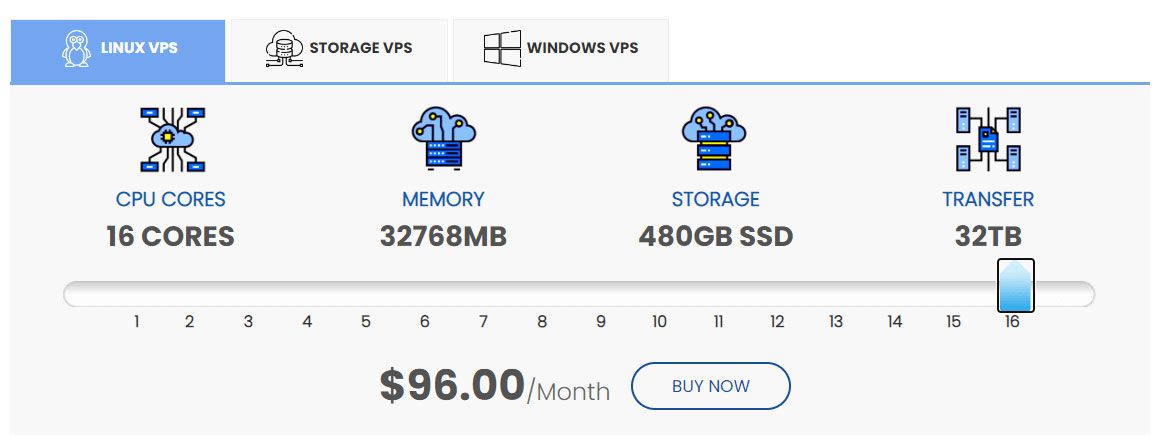 interserver 16 core vps