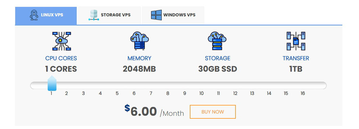 interserver linux vps