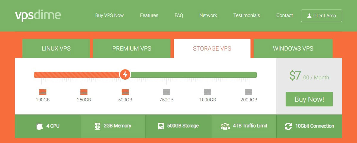 vpsdime storage vps