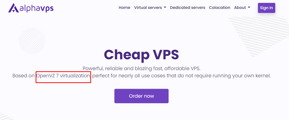 alphavps openvz