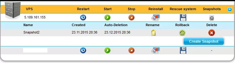 contabo control panel interface