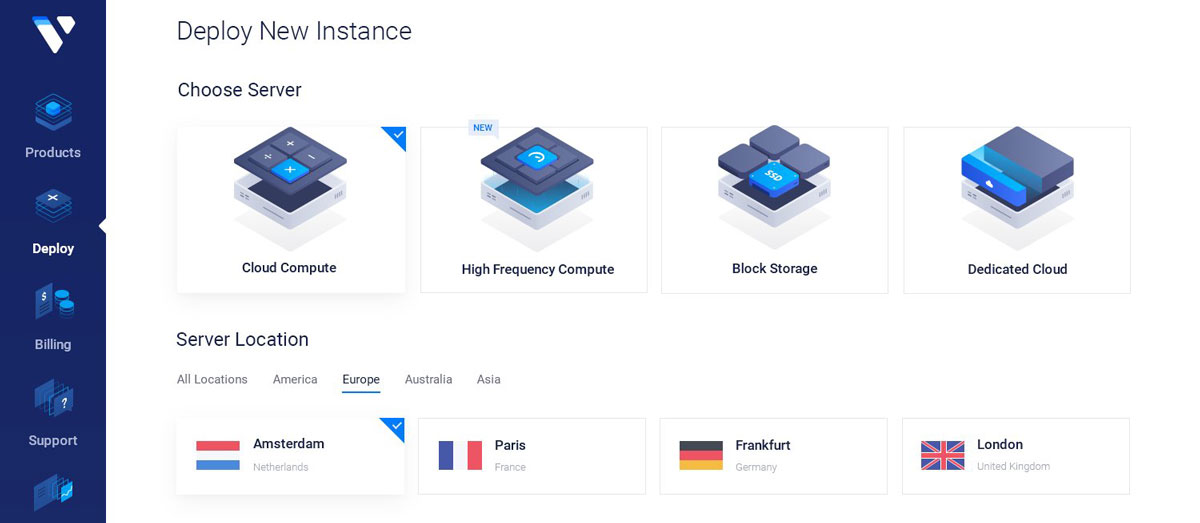 vultr interface