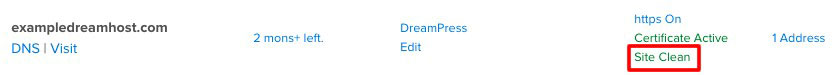 dreamshield security site clean