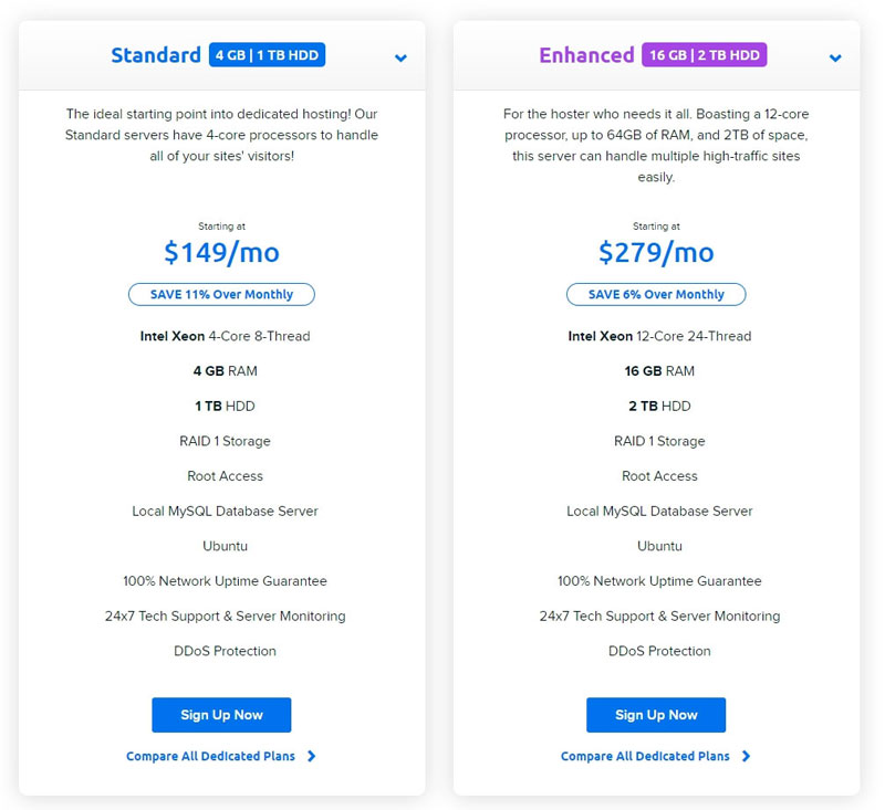 dreamhost dedicated hosting