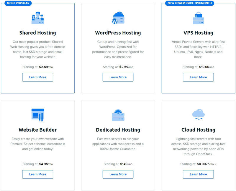 dreamhost pricing