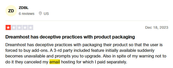 dreamhost emails review