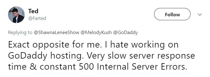slow Godaddy server response time