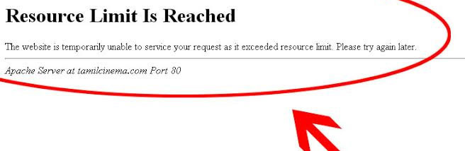 resource limit reached 508