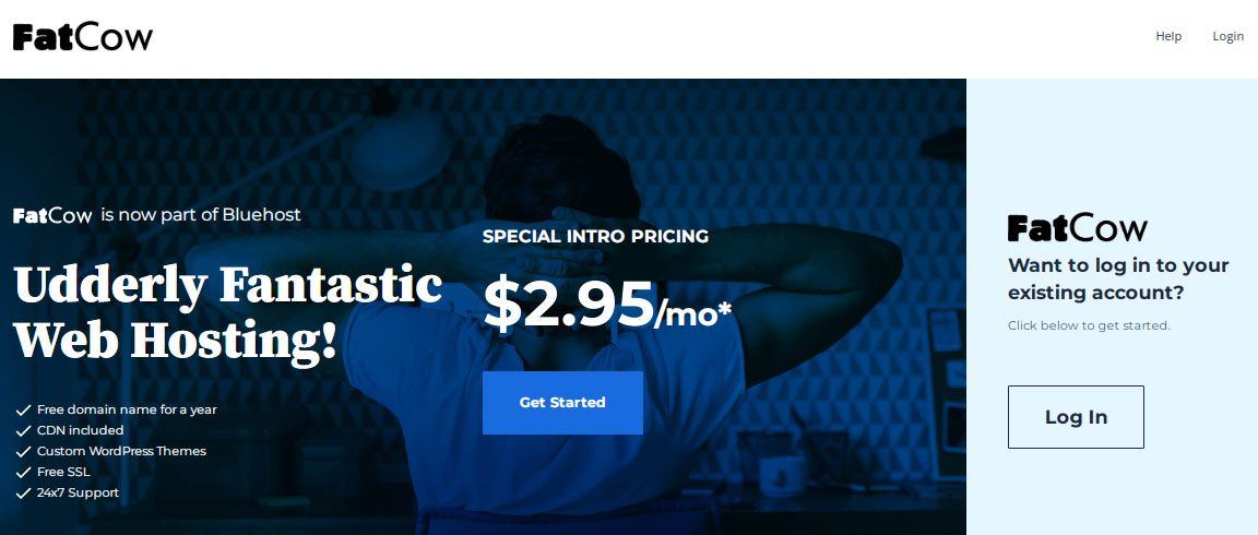 fatcow landing page preview