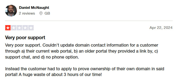 fatcow review poor customer support