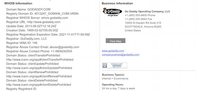 godaddy domain privacy